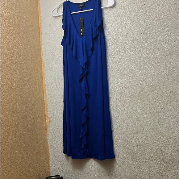 Apt. 9 Blue Asymmetrical Halter Sundress - Picture 1 of 4